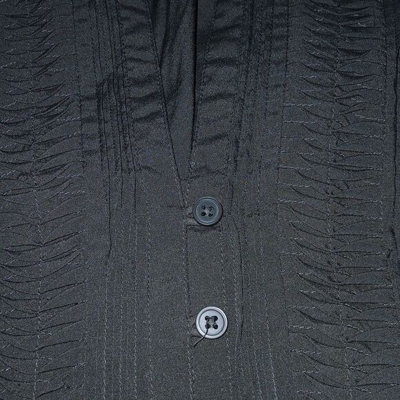 Banana Republic Factory silky feel button down blouse Sz L NWOT - Picture 6 of 6